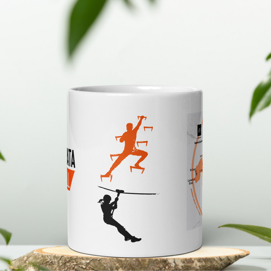 Map Your Next Adventure- Via Ferrata White Ceramic Mug 11oz