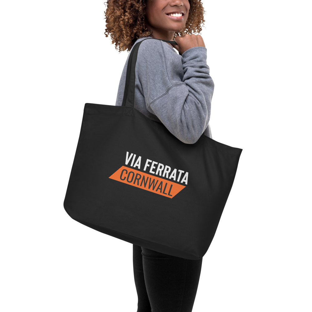 Adventure Ready Organic Tote Bag – Carry the Day (Black)