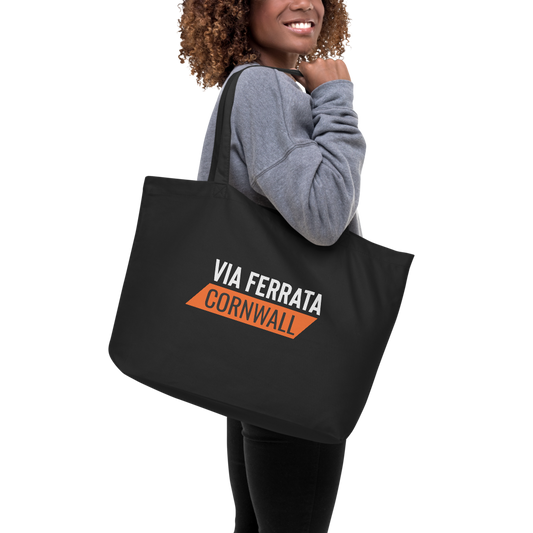 Adventure Ready Organic Tote Bag – Carry the Day (Black)