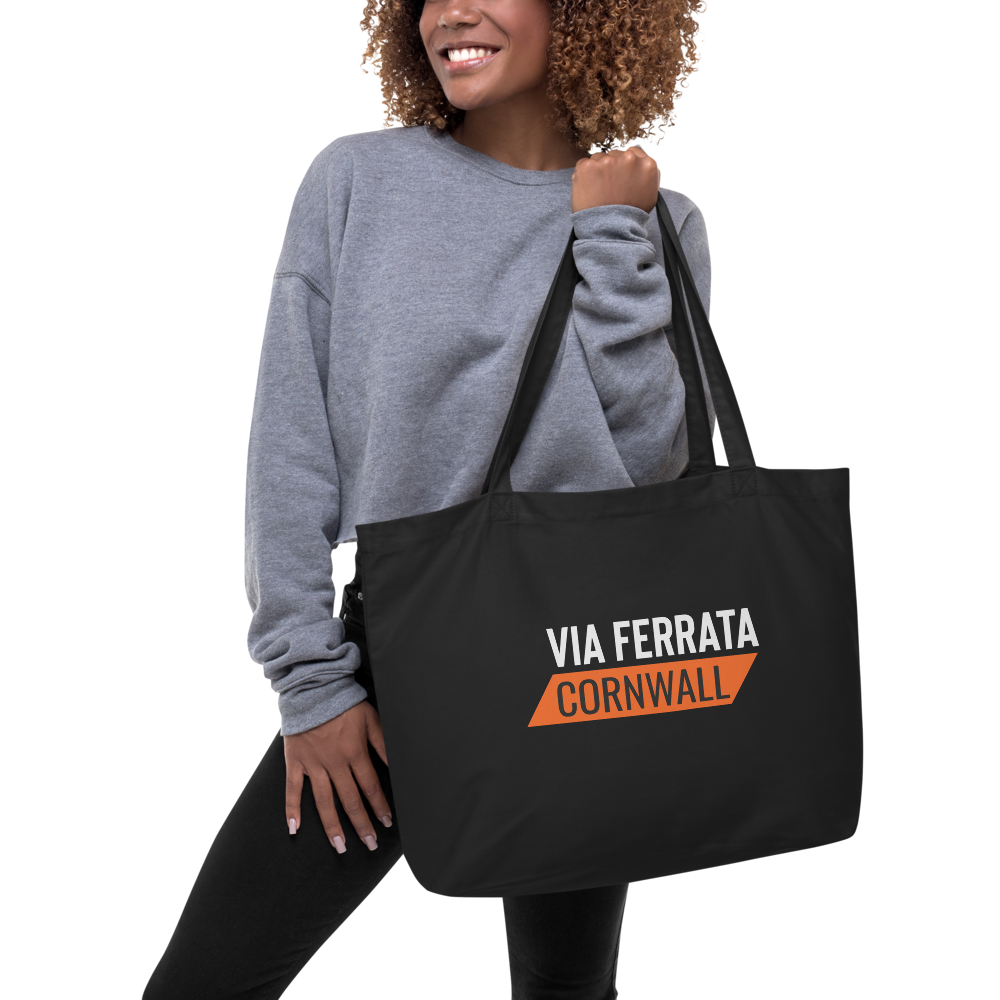 Adventure Ready Organic Tote Bag – Carry the Day (Black)