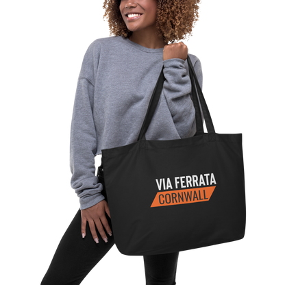 Adventure Ready Organic Tote Bag – Carry the Day (Black)