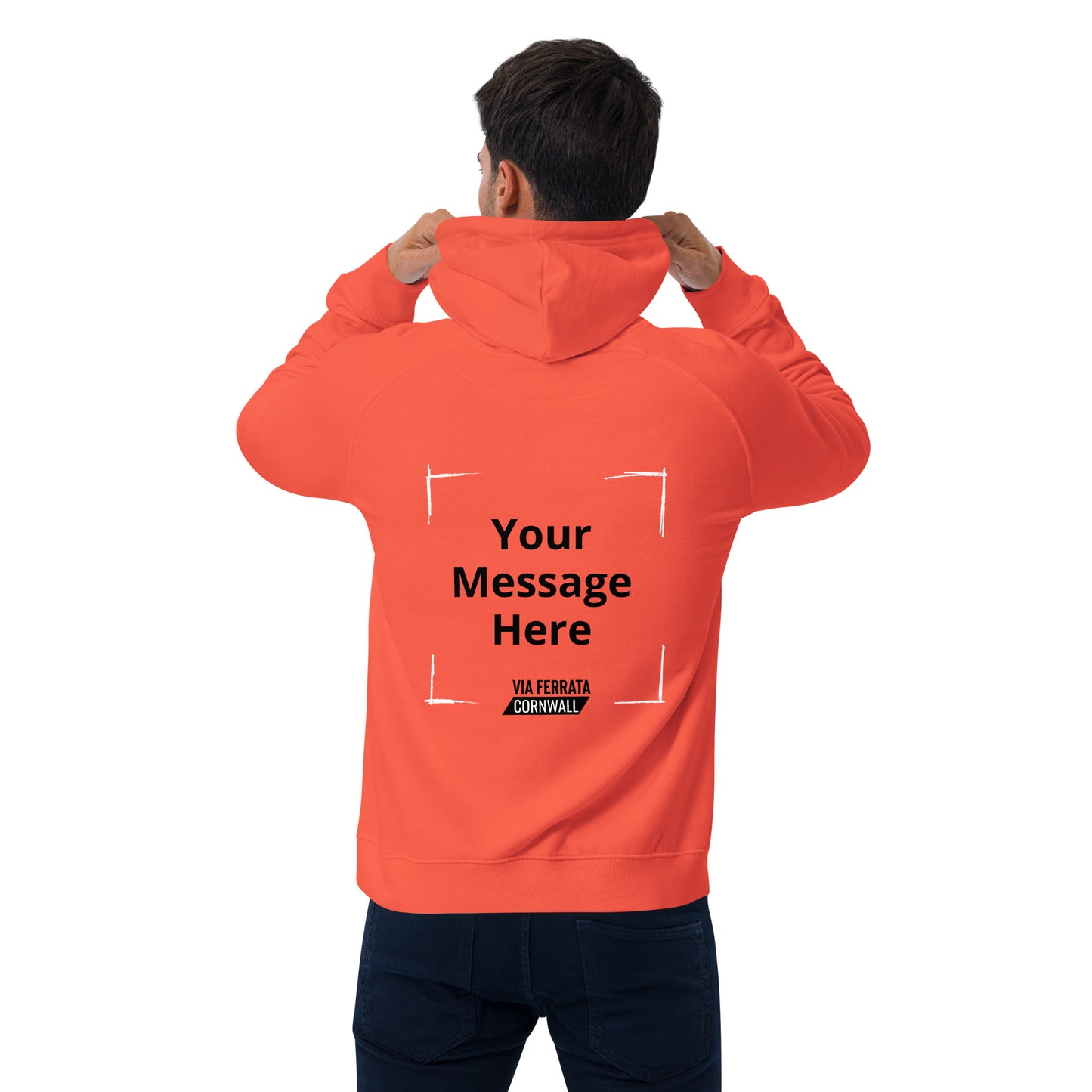 One-of-a-Kind Adventure Hoodie – Custom (Orange, Organic Cotton)