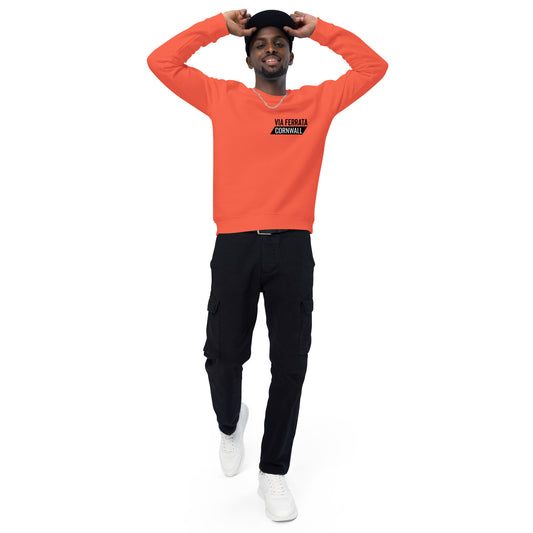 Conquer the Climb Jumper – Via Ferrata (Organic Cotton, Orange)